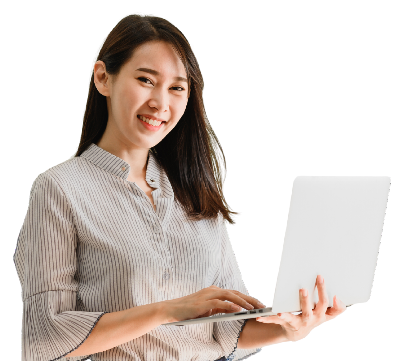 Happy Customer Communicate